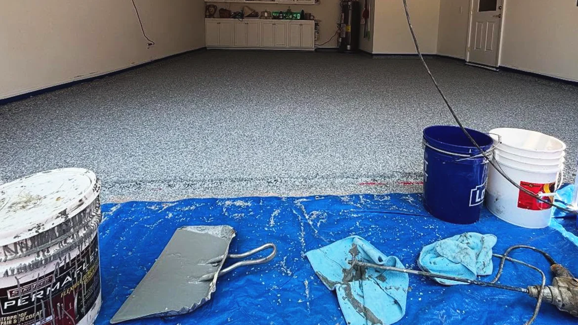 Graniflex garage floor coatings applied in a jobsite considering dew point conditions